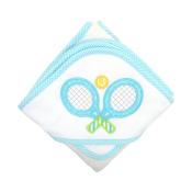 Hooded Bath Towel-Tennis Applique